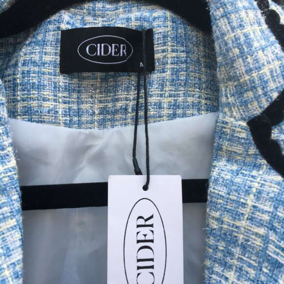 CIDER 2-piece Tweed mini dress with jacket (M) - NWT - Picture 4 of 15